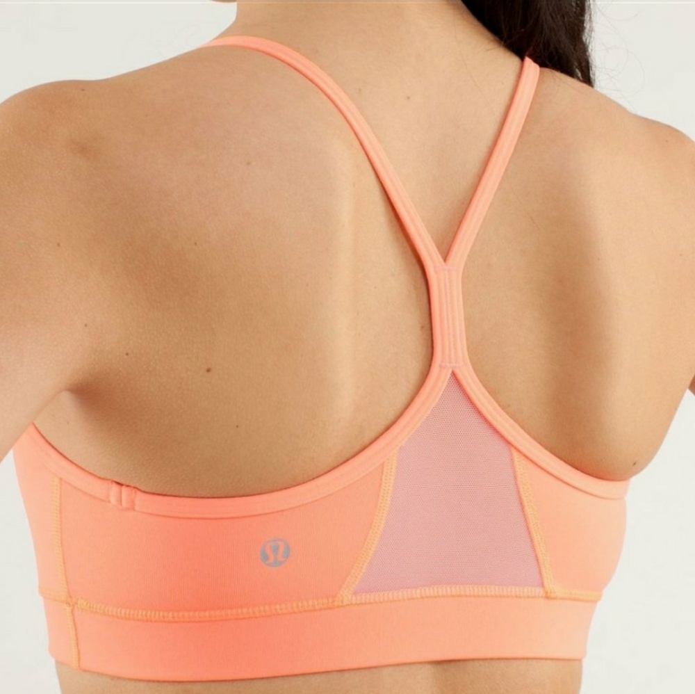 Lululemon Flow Y Bra Bright Pink/Orange
